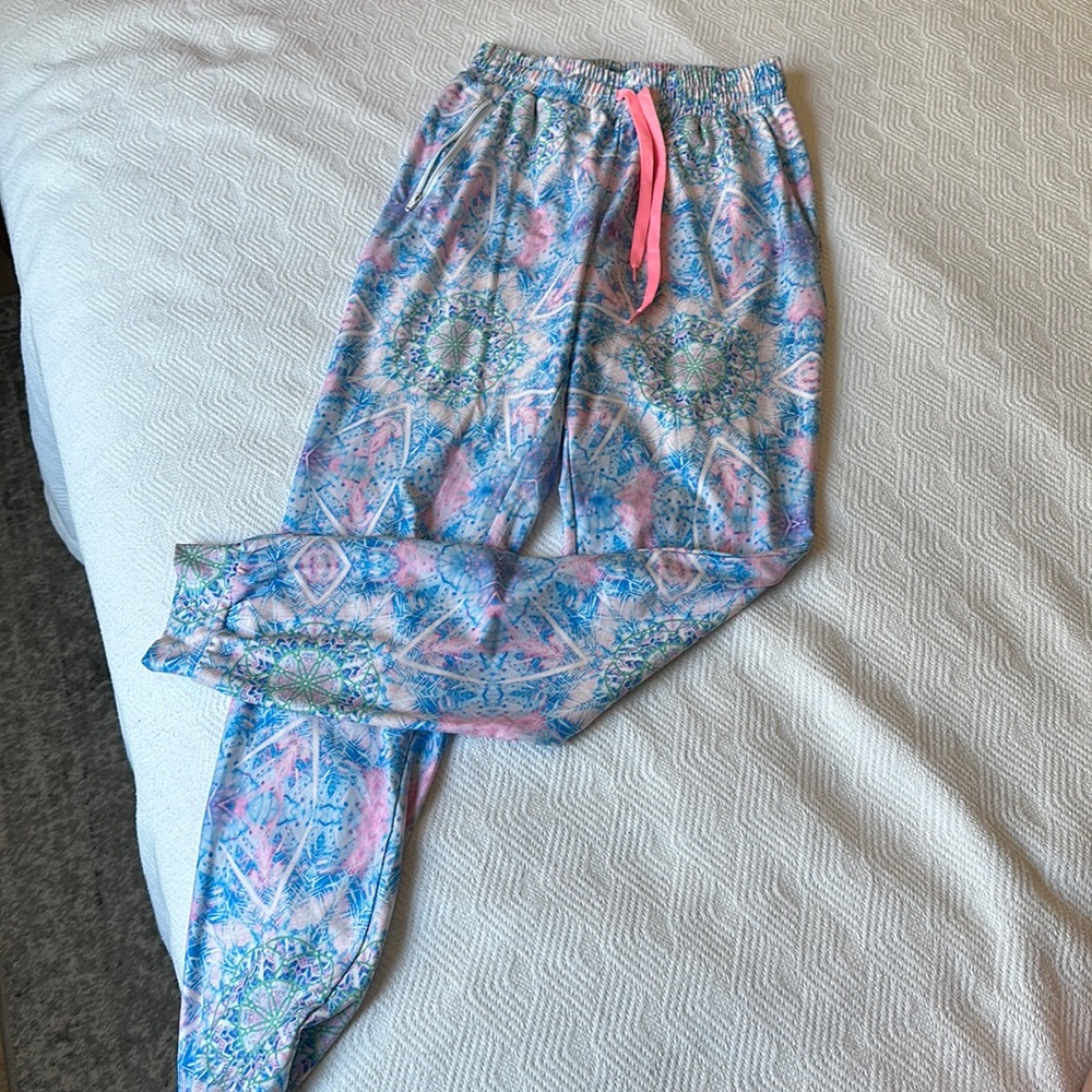 Wolventhread baby blue and pink joggers